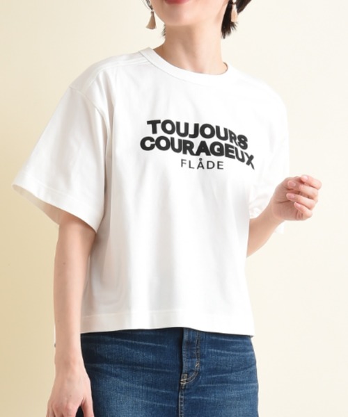 blanc basque（ブランバスク）の「【BLANC basque】クラシック天竺ロゴＴシャツ（Tシャツ/カットソー・レディース・ブラック/ホワイト・FREE）」の3枚目の写真