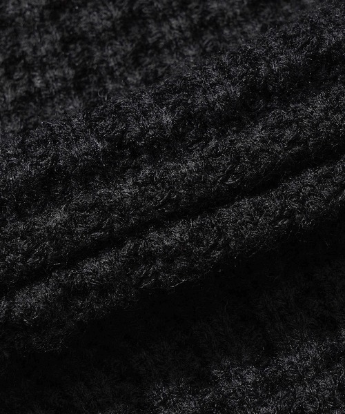 HOOK(フック)の「HOOK -original- ワッフル編み手縫いステッチバラ刺繍ニット風スウェット(スウェット・メンズ・ライトベージュ/ブラック・M/L/XL)」の16枚目の写真