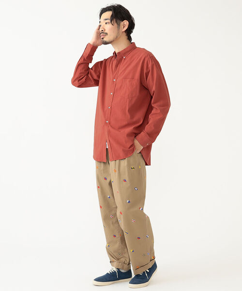 BEAMS PLUS（ビームスプラス）の「BEAMS PLUS / 強撚 オックスフォード 近江晒し ボタンダウンシャツ クラシックフィット（シャツ/ブラウス・メンズ・ブルー/レッド/グリーン・SMALL/MEDIUM/LARGE）」の4枚目の写真