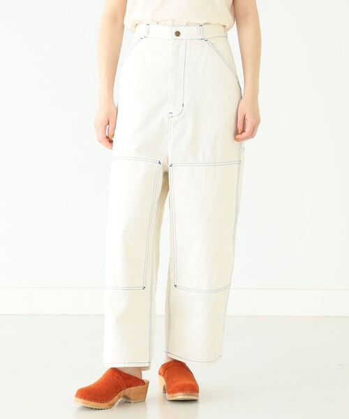 BEAMS BOY ダブルニー ペインターパンツ 23SS オフホワイト 2 BEAMS BOY（ビームスボーイ）の「BEAMS BOY / ダブルニー
