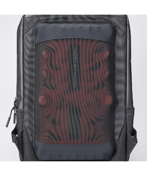 DESCENTE(デサント)の「エアロストリームバックパック ソリッドタイプ(容量約15L)(バックパック/リュック・メンズ・ブラック・FREE)」の3枚目の写真