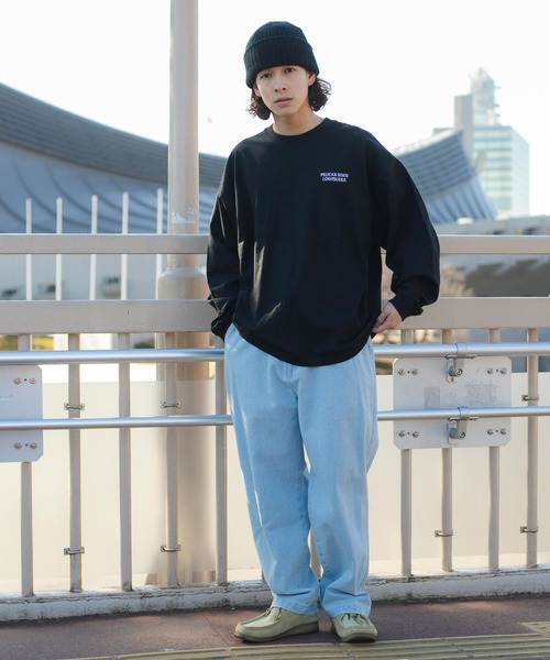 WEGO（ウィゴー）の「WEGO/ヘビーウエイト ワッペンロンT（Tシャツ/カットソー・メンズ・ホワイト系その他/ブラック/ホワイト/ブラック系その他・LARGE/MEDIUM）」の22枚目の写真