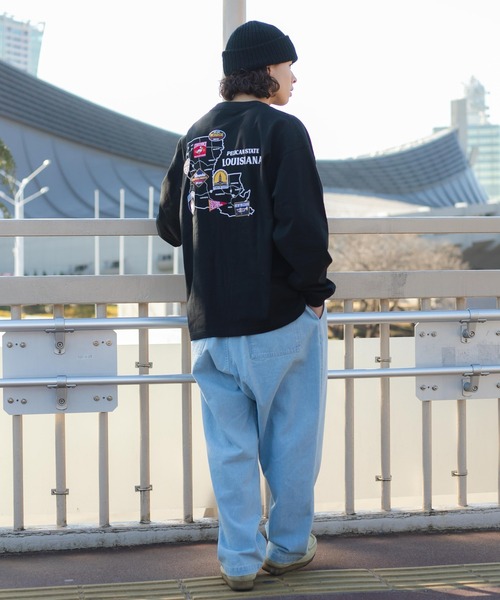 WEGO（ウィゴー）の「WEGO/ヘビーウエイト ワッペンロンT（Tシャツ/カットソー・メンズ・ホワイト系その他/ブラック/ホワイト/ブラック系その他・LARGE/MEDIUM）」の18枚目の写真