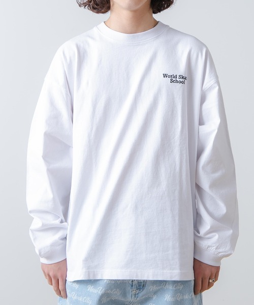 WEGO（ウィゴー）の「WEGO/ヘビーウエイト ワッペンロンT（Tシャツ/カットソー・メンズ・ホワイト系その他/ブラック/ホワイト/ブラック系その他・LARGE/MEDIUM）」の12枚目の写真