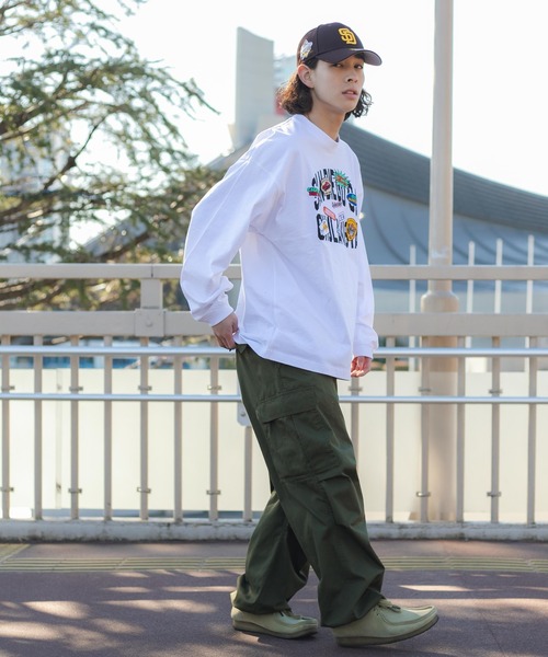 WEGO（ウィゴー）の「WEGO/ヘビーウエイト ワッペンロンT（Tシャツ/カットソー・メンズ・ホワイト系その他/ブラック/ホワイト/ブラック系その他・LARGE/MEDIUM）」の13枚目の写真