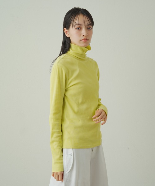 earthy(アーシー)の「【earthy_】オーガニックコットンテレコタートル(Tシャツ/カットソー・レディース・ブラック/オフホワイト/イエロー/オレンジ/ブルー・FREE)」の5枚目の写真