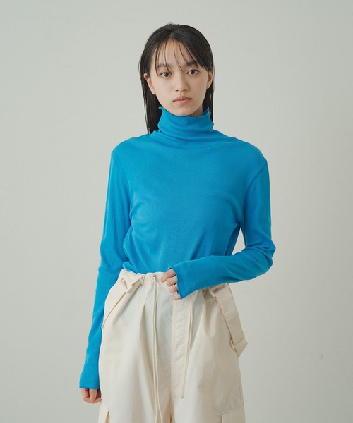 earthy(アーシー)の「【earthy_】オーガニックコットンテレコタートル(Tシャツ/カットソー・レディース・ブラック/オフホワイト/イエロー/オレンジ/ブルー・FREE)」の4枚目の写真