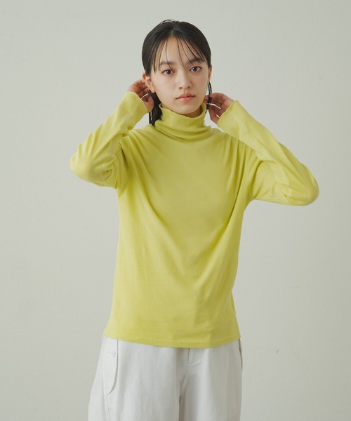 earthy(アーシー)の「【earthy_】オーガニックコットンテレコタートル(Tシャツ/カットソー・レディース・ブラック/オフホワイト/イエロー/オレンジ/ブルー・FREE)」の11枚目の写真