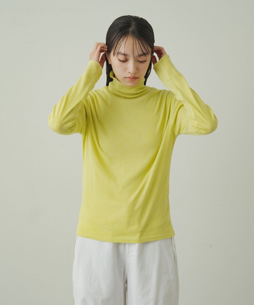 earthy(アーシー)の「【earthy_】オーガニックコットンテレコタートル(Tシャツ/カットソー・レディース・ブラック/オフホワイト/イエロー/オレンジ/ブルー・FREE)」の12枚目の写真