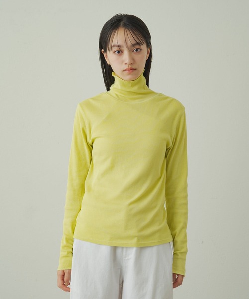 earthy(アーシー)の「【earthy_】オーガニックコットンテレコタートル(Tシャツ/カットソー・レディース・ブラック/オフホワイト/イエロー/オレンジ/ブルー・FREE)」の10枚目の写真