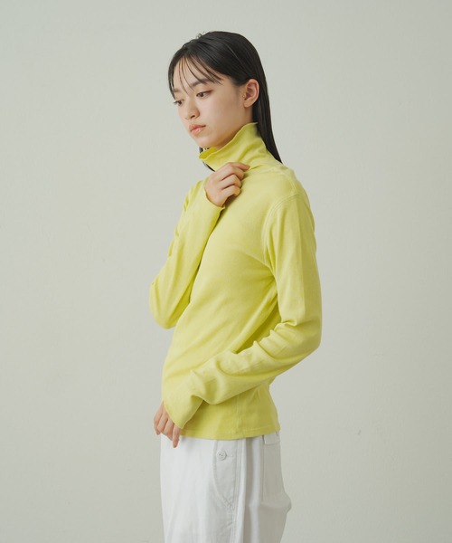 earthy(アーシー)の「【earthy_】オーガニックコットンテレコタートル(Tシャツ/カットソー・レディース・ブラック/オフホワイト/イエロー/オレンジ/ブルー・FREE)」の13枚目の写真