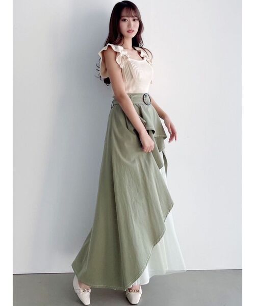 RESEXXY（リゼクシー）の「チュールボリュームスカート（スカート・レディース・ブラック/インディゴブルー/ミント・FREE）」の16枚目の写真