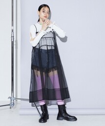 Firsthand | Firsthand/ファーストハンド リサイクルファブリック チュールキャミソールワンピース(ワンピース)