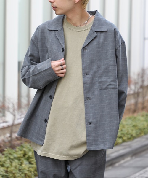 SETUP7（セットアップセブン）の「【SETUP7】セットアップシャツ MNY 3170-6050（シャツ/ブラウス・メンズ・ブラック/ブルー/グレー/ベージュ・XL/L/M）」の9枚目の写真