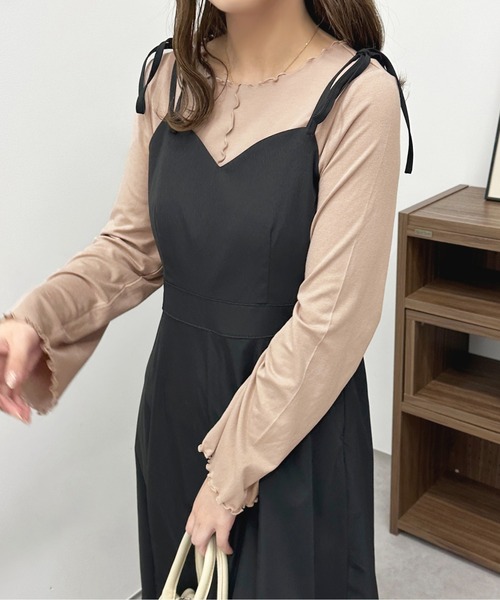 apres jour(アプレジュール)の「メローインナー【ZOZOTOWN限定アイテム】(Tシャツ/カットソー・レディース・グリーン/モカ/アイボリー・X-LARGE/フリー)」の12枚目の写真