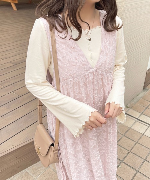 apres jour(アプレジュール)の「メローインナー【ZOZOTOWN限定アイテム】(Tシャツ/カットソー・レディース・グリーン/モカ/アイボリー・X-LARGE/フリー)」の15枚目の写真