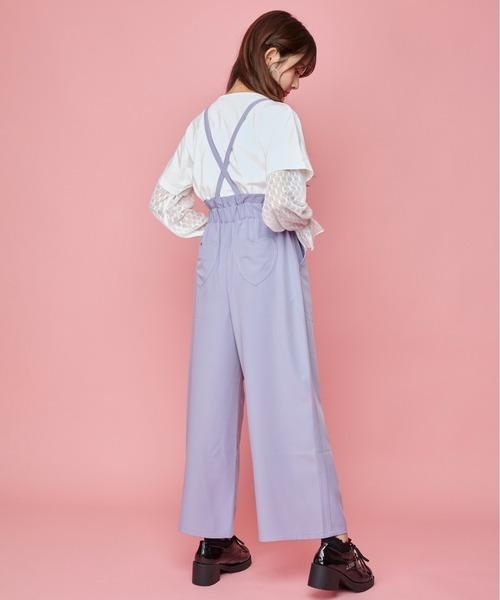 JENNI love（ジェニィラブ）の「サス付きワイドアンクルパンツ（その他パンツ・キッズ・ブラック/カーキ/ラベンダー・130cm/140cm/150cm/160cm）」の10枚目の写真