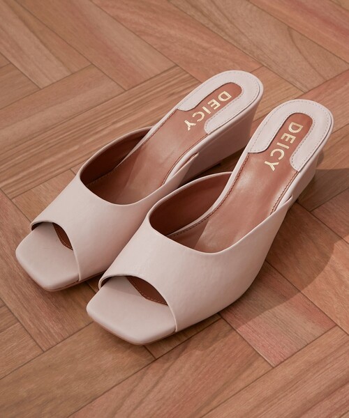DEICY(デイシー)の「ウェッジミュール(サンダル・レディース・ピンク/ブラック/アイボリー・M/L/S)」の7枚目の写真