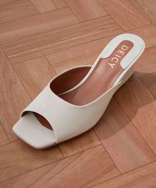 DEICY(デイシー)の「ウェッジミュール(サンダル・レディース・ピンク/ブラック/アイボリー・M/L/S)」の9枚目の写真