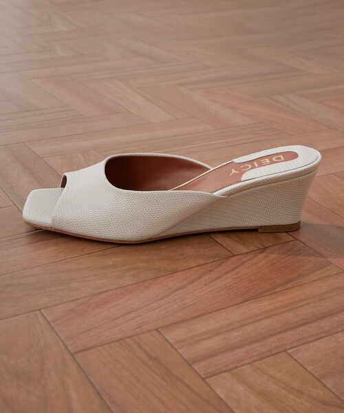 DEICY(デイシー)の「ウェッジミュール(サンダル・レディース・ピンク/ブラック/アイボリー・M/L/S)」の15枚目の写真