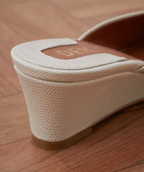 DEICY(デイシー)の「ウェッジミュール(サンダル・レディース・ピンク/ブラック/アイボリー・M/L/S)」の6枚目の写真