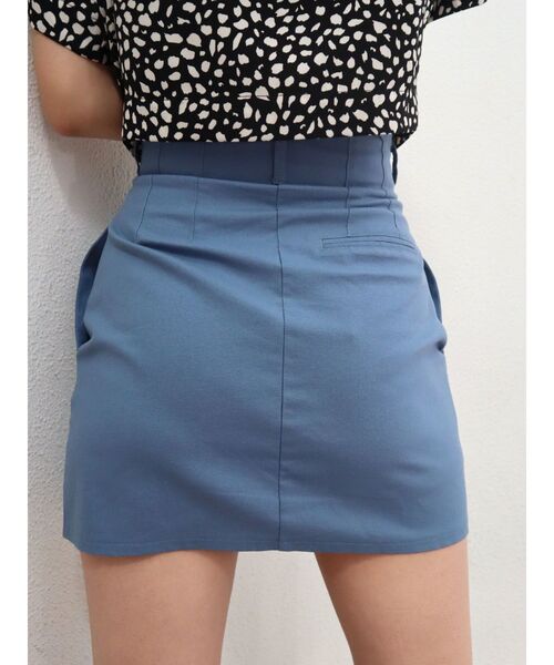 EMODA(エモダ)の「ハイウエストタックスカート(スカート・レディース・ブラック/その他/ブルー/ブラウン・SMALL/MEDIUM)」の6枚目の写真