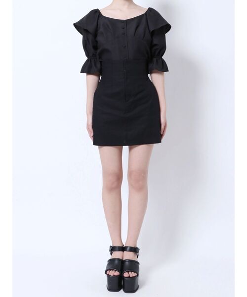 EMODA(エモダ)の「ハイウエストタックスカート(スカート・レディース・ブラック/その他/ブルー/ブラウン・SMALL/MEDIUM)」の11枚目の写真