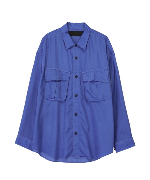 ZUCCa（ズッカ）の「キュプラサテン / シャツ / (O)（シャツ/ブラウス・メンズ・ブルー/グリーン/ネイビー・X-SMALL/M size）」の3枚目の写真