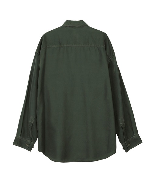 ZUCCa（ズッカ）の「キュプラサテン / シャツ / (O)（シャツ/ブラウス・メンズ・ブルー/グリーン/ネイビー・X-SMALL/M size）」の4枚目の写真