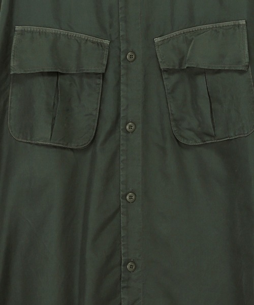 ZUCCa（ズッカ）の「キュプラサテン / シャツ / (O)（シャツ/ブラウス・メンズ・ブルー/グリーン/ネイビー・X-SMALL/M size）」の6枚目の写真
