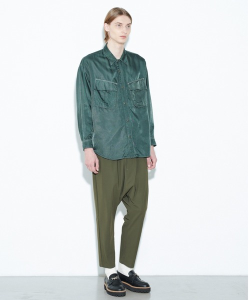 ZUCCa（ズッカ）の「キュプラサテン / シャツ / (O)（シャツ/ブラウス・メンズ・ブルー/グリーン/ネイビー・X-SMALL/M size）」の10枚目の写真