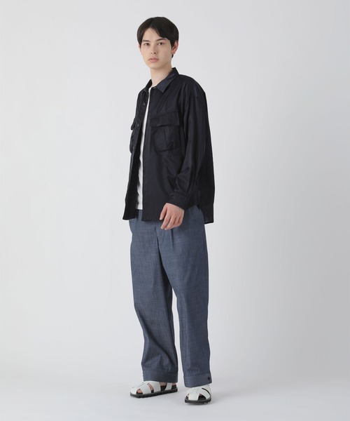 ZUCCa（ズッカ）の「キュプラサテン / シャツ / (O)（シャツ/ブラウス・メンズ・ブルー/グリーン/ネイビー・X-SMALL/M size）」の16枚目の写真