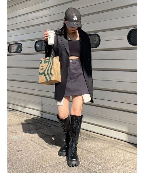 EVRIS(エヴリス)の「ポケットデザインローウエストスカート(スカート・レディース・カーキ/ブラック・SMALL/MEDIUM)」の15枚目の写真