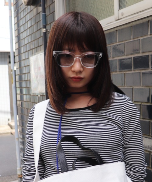 ADAMPATEK / clear frame cell sunglasses/ウェリントン クリアフレームサングラス(AP2319041)（サングラス）｜ADAM PATEK（アダムパテック）