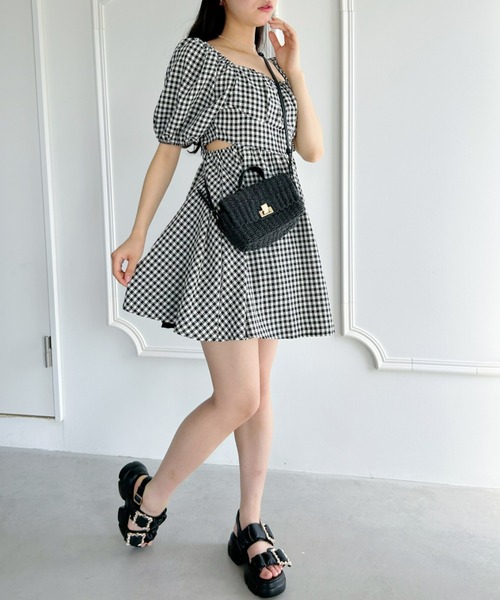 Loueme（ルエム）の「【23S/S】サイドオープンギンガムチェック