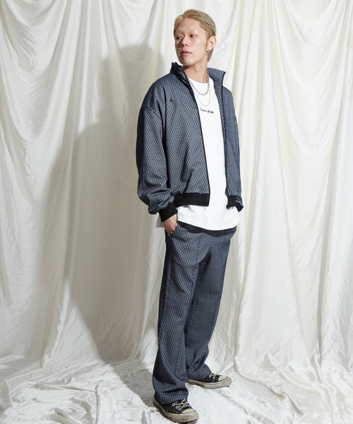 ADAM PATEK(アダムパテック)の「【ADAM PATEK/アダムパテック】jacquard track pants ジャガードトラックパンツ(その他パンツ・メンズ・ブルー/ブラック・LL/L/M)」の14枚目の写真