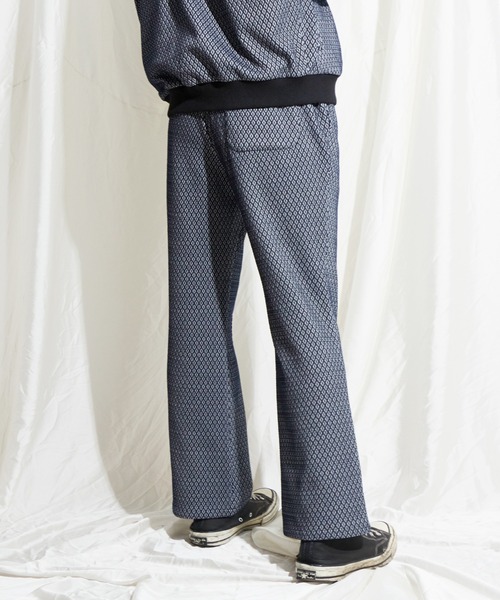 ADAM PATEK(アダムパテック)の「【ADAM PATEK/アダムパテック】jacquard track pants ジャガードトラックパンツ(その他パンツ・メンズ・ブルー/ブラック・LL/L/M)」の12枚目の写真