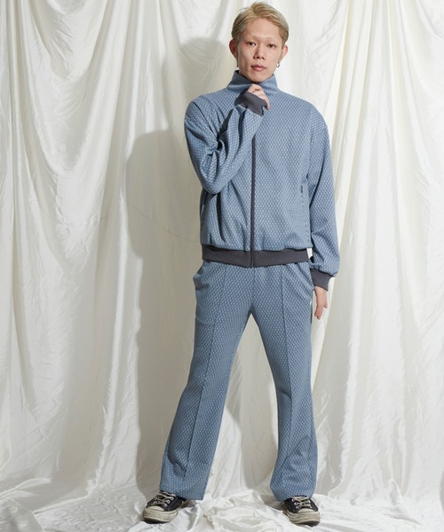 ADAM PATEK(アダムパテック)の「【ADAM PATEK/アダムパテック】jacquard track pants ジャガードトラックパンツ(その他パンツ・メンズ・ブルー/ブラック・LL/L/M)」の22枚目の写真