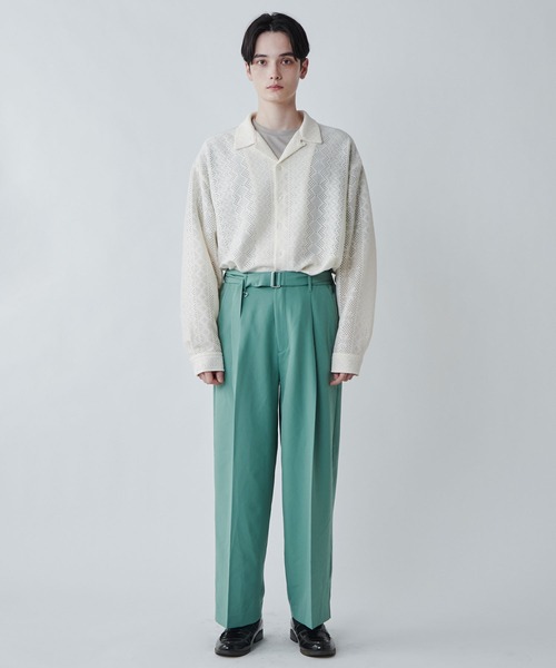 LUCY（ルーシー）の「LUCY/メッシュオープンカラーBIGシャツ（シャツ