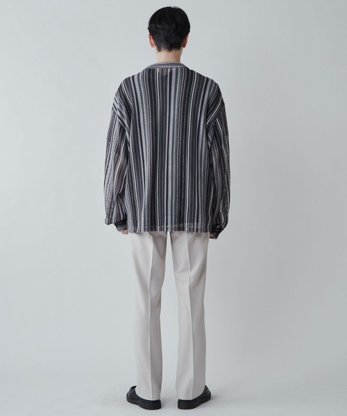 LUCY(ルーシー)の「LUCY/メッシュオープンカラーBIGシャツ(シャツ/ブラウス・メンズ・ホワイト系その他/その他2/ブラック系その他/その他1・LARGE/MEDIUM)」の7枚目の写真