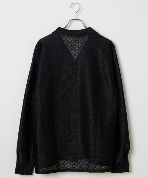 LUCY（ルーシー）の「LUCY/メッシュオープンカラーBIGシャツ（シャツ