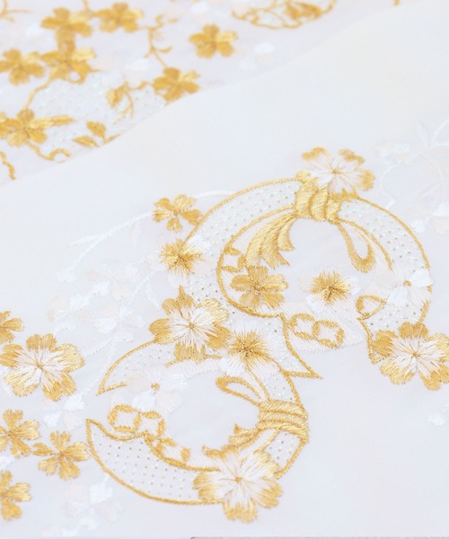 utatane（ウタタネ）の「半衿 パールドロン刺繍 日本製（和装小物・レディース・ホワイト系5/ホワイト系1/ホワイト系4/ホワイト系3/ホワイト系2・FREE）」の6枚目の写真