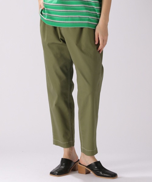 niko and...（ニコアンド）の「ストレッチテーパードパンツ（その他パンツ・レディース・ネイビー/ベージュ/ブラック/カーキ/オフホワイト/ブルー/ブラック系その他/オリーブ/ブラック×グレー/インディゴブルー/ブラウン・LARGE/MEDIUM）」の9枚目の写真