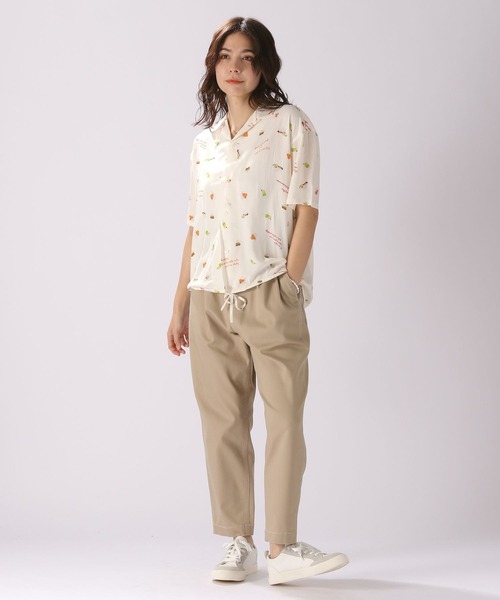 niko and...（ニコアンド）の「ストレッチテーパードパンツ（その他パンツ・レディース・ネイビー/ベージュ/ブラック/カーキ/オフホワイト/ブルー/ブラック系その他/オリーブ/ブラック×グレー/インディゴブルー/ブラウン・LARGE/MEDIUM）」の12枚目の写真