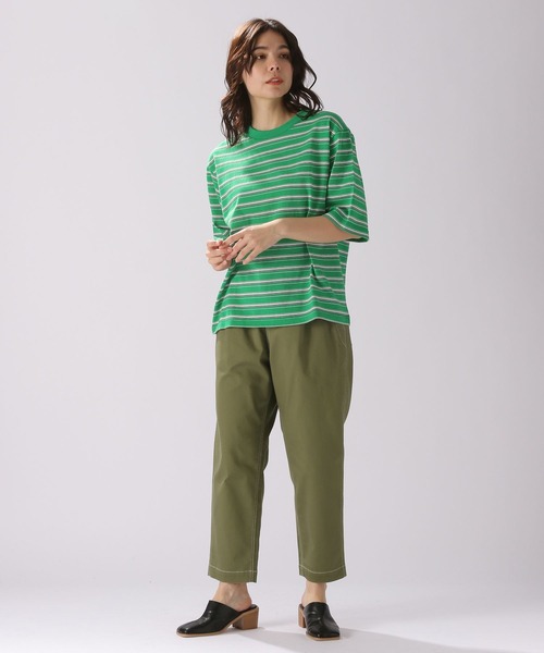 niko and...（ニコアンド）の「ストレッチテーパードパンツ（その他パンツ・レディース・ネイビー/ベージュ/ブラック/カーキ/オフホワイト/ブルー/ブラック系その他/オリーブ/ブラック×グレー/インディゴブルー/ブラウン・LARGE/MEDIUM）」の13枚目の写真