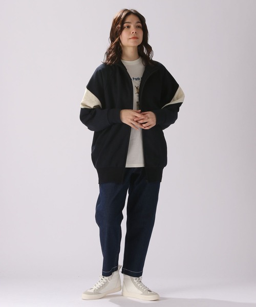 niko and...（ニコアンド）の「ストレッチテーパードパンツ（その他パンツ・レディース・ネイビー/ベージュ/ブラック/カーキ/オフホワイト/ブルー/ブラック系その他/オリーブ/ブラック×グレー/インディゴブルー/ブラウン・LARGE/MEDIUM）」の14枚目の写真