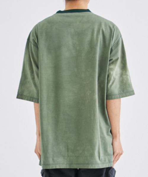 Product Twelve（プロダクトトゥエルブ）の「【Product Twelve / プロダクトトゥエルブ】UNEVEN DYED CREWNECK T-SHIRT 23SS-PCS04（Tシャツ/カットソー・メンズ・グリーン/ブルー・2/3）」の11枚目の写真