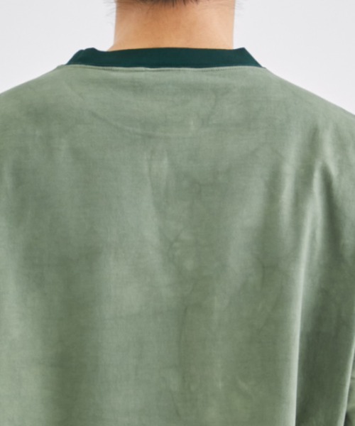 Product Twelve（プロダクトトゥエルブ）の「【Product Twelve / プロダクトトゥエルブ】UNEVEN DYED CREWNECK T-SHIRT 23SS-PCS04（Tシャツ/カットソー・メンズ・グリーン/ブルー・2/3）」の3枚目の写真