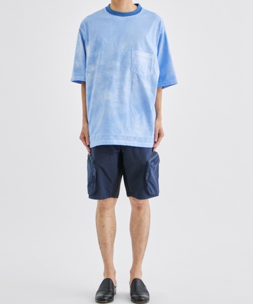 Product Twelve（プロダクトトゥエルブ）の「【Product Twelve / プロダクトトゥエルブ】UNEVEN DYED CREWNECK T-SHIRT 23SS-PCS04（Tシャツ/カットソー・メンズ・グリーン/ブルー・2/3）」の8枚目の写真