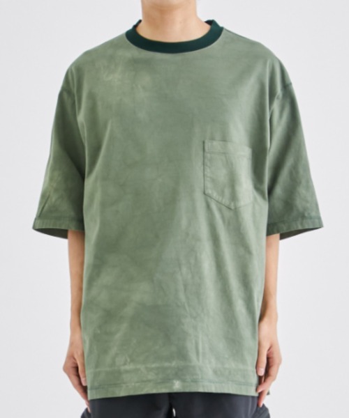 Product Twelve（プロダクトトゥエルブ）の「【Product Twelve / プロダクトトゥエルブ】UNEVEN DYED CREWNECK T-SHIRT 23SS-PCS04（Tシャツ/カットソー・メンズ・グリーン/ブルー・2/3）」の17枚目の写真